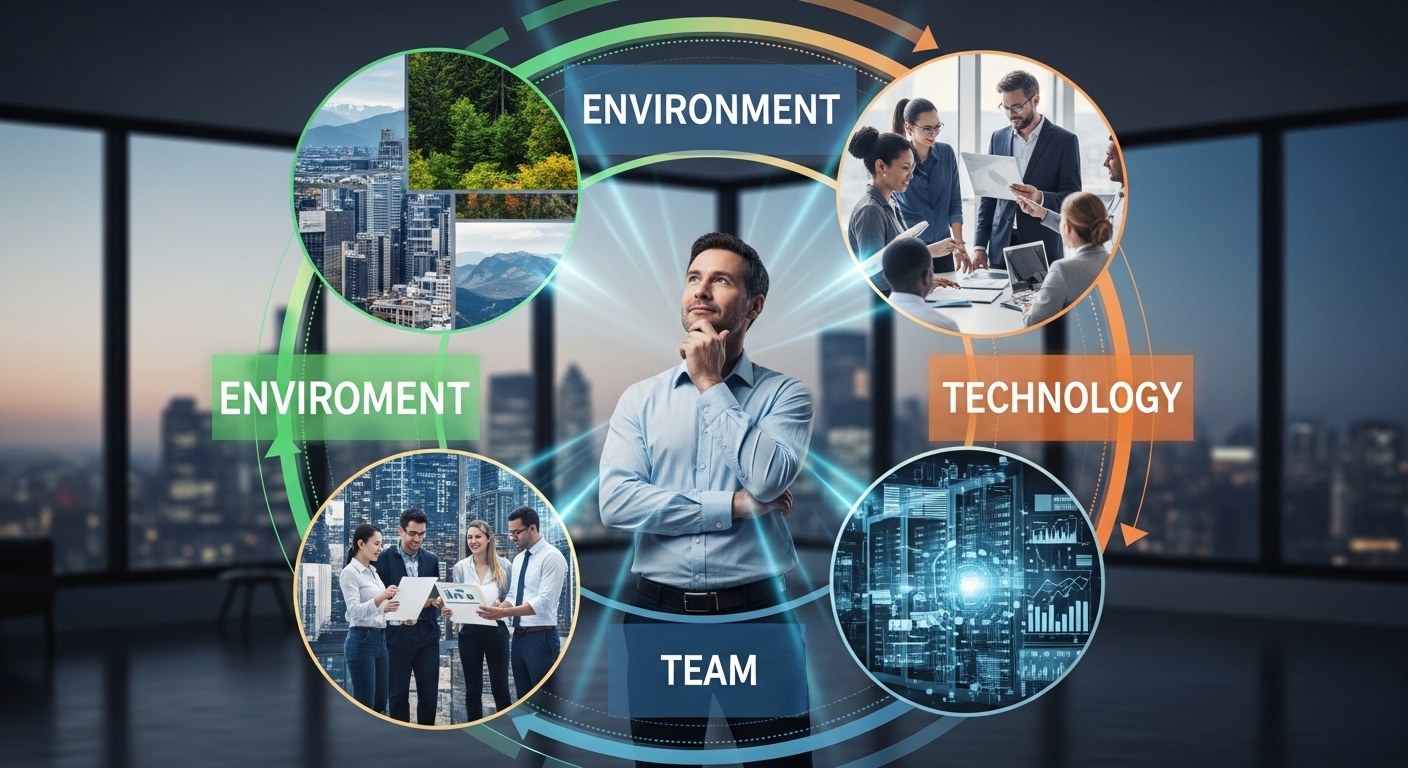 Các yếu tố môi trường nhân sự và công nghệ ảnh hưởng phong cách lãnh đạo Digital Marketing