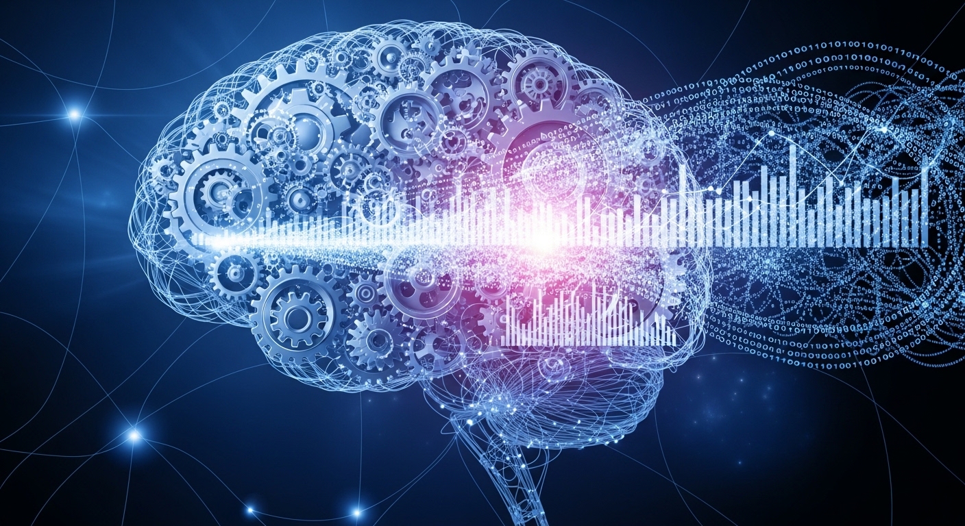 Hình ảnh trừu tượng về tư duy data-driven là giả định cơ bản trong văn hóa doanh nghiệp Digital Marketing