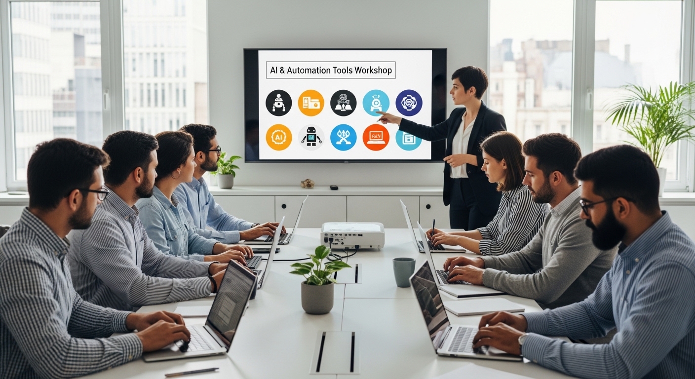Đào tạo đội ngũ digital marketing sử dụng công cụ AI và Automation để tăng năng suất và giảm chi phí