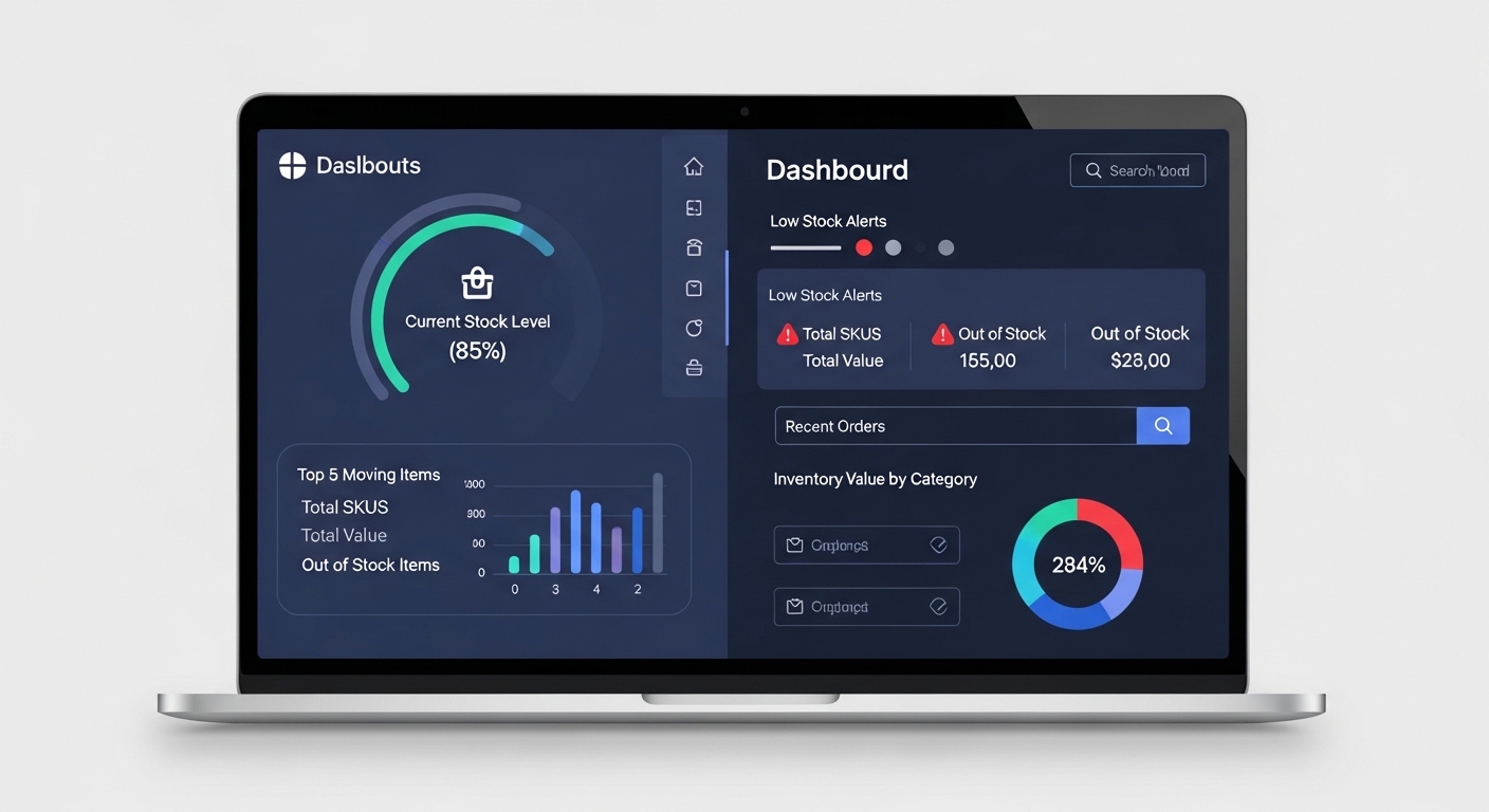 So sánh giao diện quản lý kho trên Excel và trên phần mềm chuyên dụng