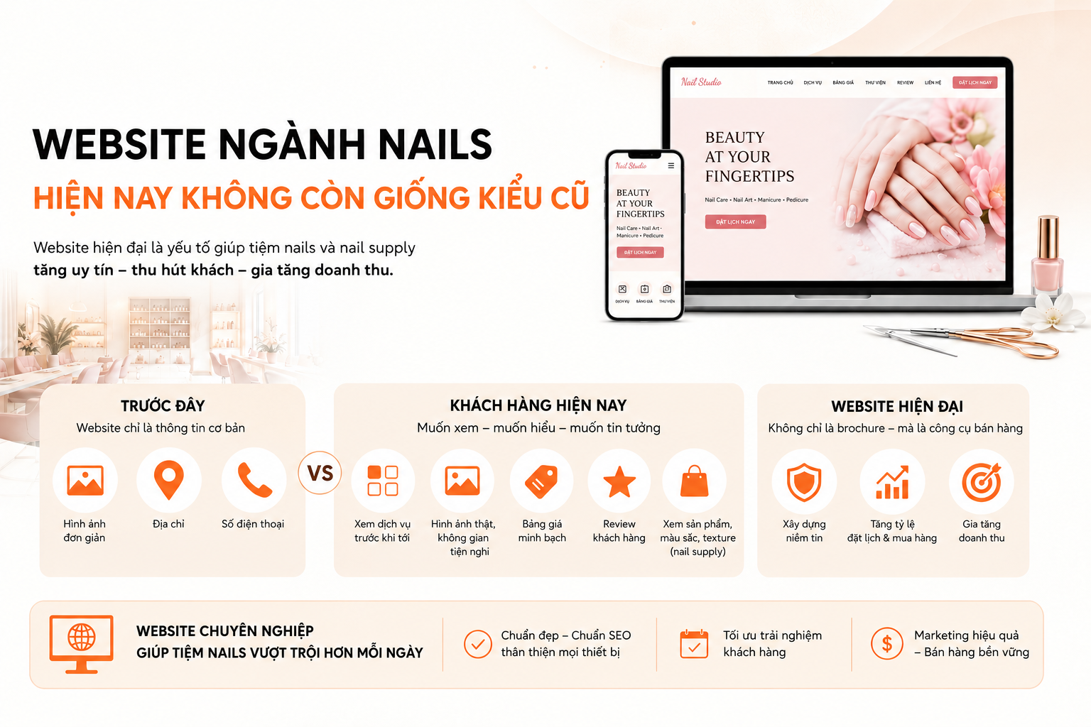 Cách Thiết Kế Website Tiệm Nail Chuyên Nghiệp Để Thu Hút Thợ Nail Giỏi